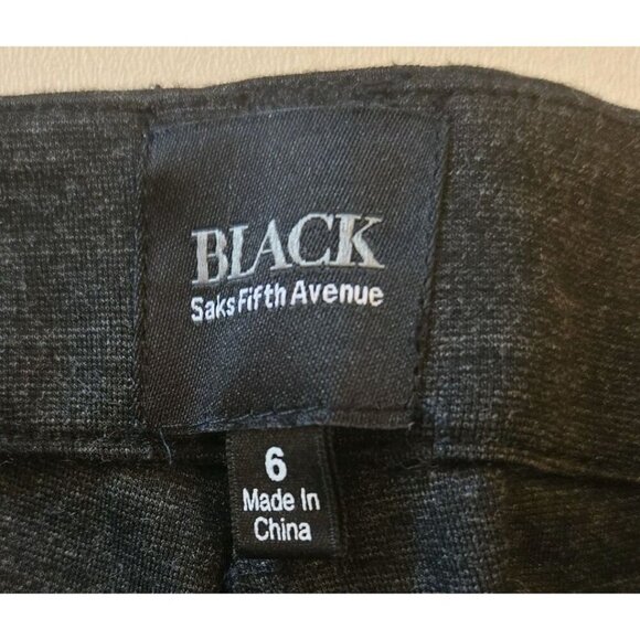 Saks Fifth Avenue Black Label Women Dark Gray Trousers Dress Pants Rayon Spandex - Picture 4 of 10